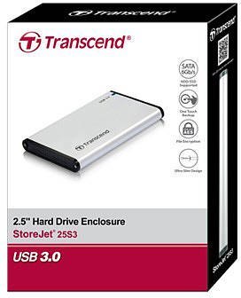 Obudowa do dysku TRANSCEND StoreJet 25S3 TS0GSJ25S3 Obudowa do dysku TRANSCEND StoreJet 25S3 TS0GSJ25S3