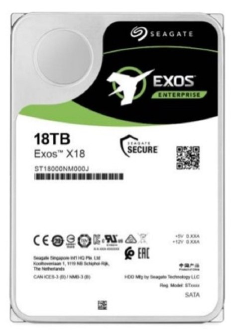 Dysk serwerowy HDD SEAGATE Exos X18 T10000NM018G (10 TB /3.5" /7200RPM ) Dysk serwerowy HDD SEAGATE Exos X18 T10000NM018G (10 TB /3.5" /7200RPM )