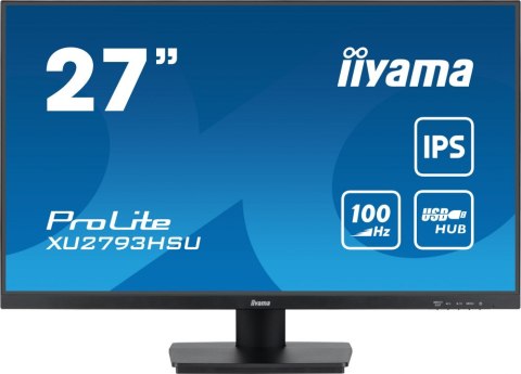 Monitor IIYAMA XU2793HSU-B6 (27" /IPS /100Hz /1920 x 1080 /Czarny) Monitor IIYAMA XU2793HSU-B6 (27" /IPS /100Hz /1920 x 1080 /Czarny)