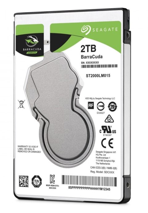 Dysk serwerowy HDD SEAGATE BarraCuda ST2000LM015 (2TB /2.5" /5400RPM ) Dysk serwerowy HDD SEAGATE BarraCuda ST2000LM015 (2TB /2.5" /5400RPM )