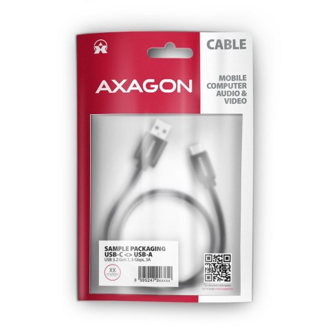 Kabel USB AXAGON USB Typ A Męska 1.5 Kabel USB AXAGON USB Typ A Męska 1.5