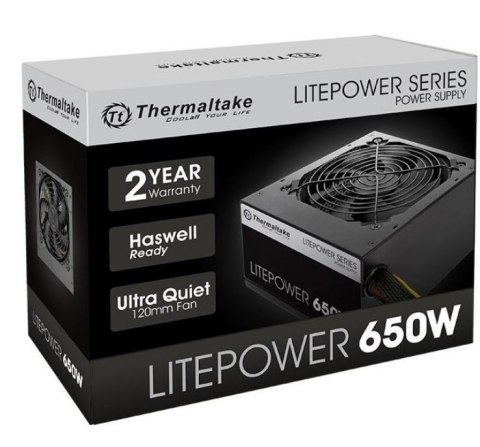 Zasilacz PC THERMALTAKE 650W PS-LTP-0650NPCNEU-2 Zasilacz PC THERMALTAKE 650W PS-LTP-0650NPCNEU-2