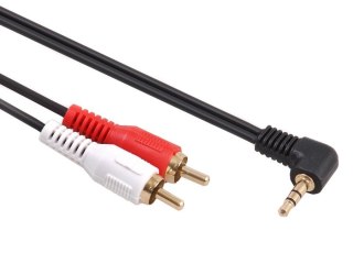 MACLEAN MCTV-824 1m /s1x Jack 3.5 mm 2x RCA (wtyk)