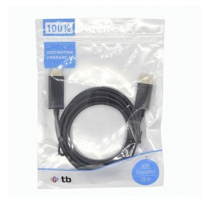TB HDMI - DisplayPort 1.8m /s1x HDMI 1x DisplayPort TB HDMI - DisplayPort 1.8m /s1x HDMI 1x DisplayPort