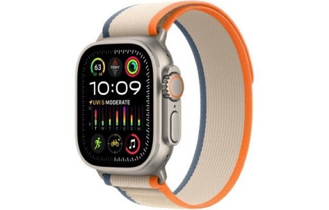 APPLE Watch Ultra 2 GPS + Cellular 49 mm watchOS 10 Pomarańczowo-beżowo-srebrny