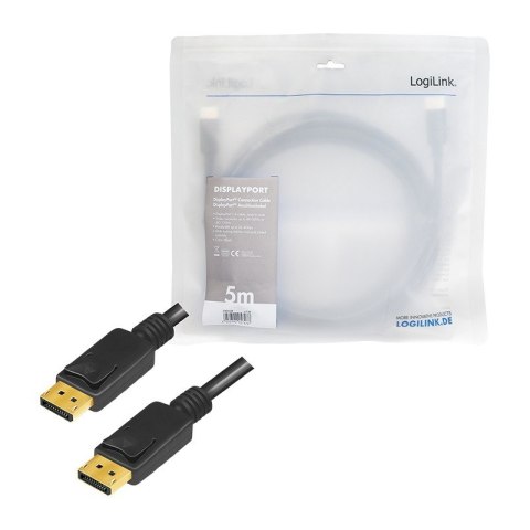 LOGILINK CV0139 5m /s1x DisplayPort 1x DisplayPort LOGILINK CV0139 5m /s1x DisplayPort 1x DisplayPort