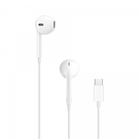 Słuchawki Douszne APPLE MTJY3ZM/A (Złącze USB typu C wtyk/Biały) Słuchawki Douszne APPLE MTJY3ZM/A (Złącze USB typu C wtyk/Biały)