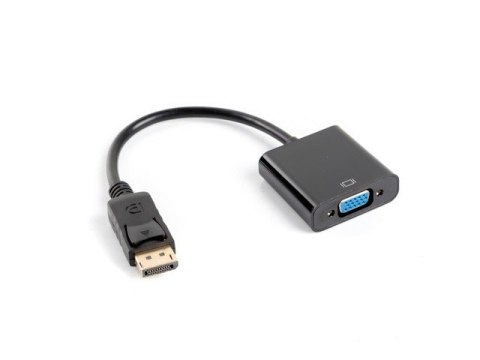 Adapter LANBERG AD-0002-BK Czarny Display Port - VGA AD-0002-BK Adapter LANBERG AD-0002-BK Czarny Display Port - VGA AD-0002-BK
