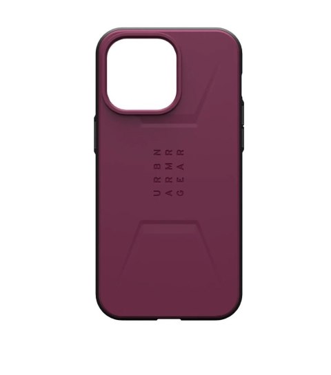 UAG Civilian Magsafe - obudowa ochronna do iPhone 15 Pro Max kompatybilna z MagSafe (bordeaux) UAG Civilian Magsafe - obudowa ochronna do iPhone 15 Pro Max kompatybilna z MagSafe (bordeaux)