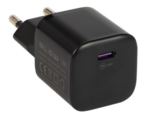 Ładowarka BLOW 76-012#(1x USB typ C\Brak informacjimA\5V) Ładowarka BLOW 76-012#(1x USB typ C\Brak informacjimA\5V)