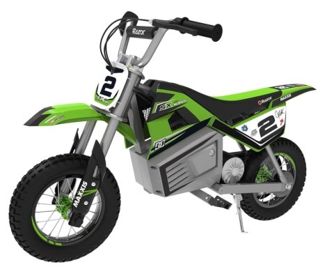 Elektryczny mini motocykl SX350 Dirt Bike McGrath Zielony RAZOR Elektryczny mini motocykl SX350 Dirt Bike McGrath Zielony RAZOR