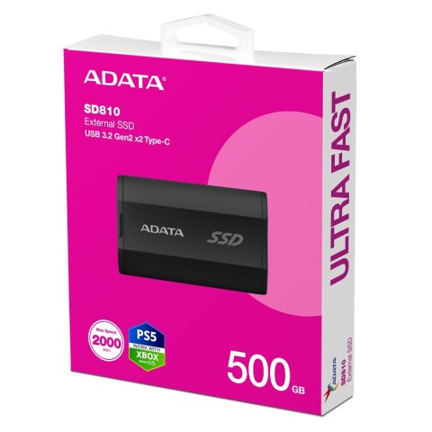 ADATA DYSK SSD SD 810 500GB BLACK ADATA DYSK SSD SD 810 500GB BLACK