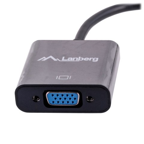 Adapter Lanberg AD-0006-BK (Mini DisplayPort M - D-Sub (VGA) F; 0,20m; kolor czarny) Adapter Lanberg AD-0006-BK (Mini DisplayPort M - D-Sub (VGA) F; 0,20m; kolor czarny)
