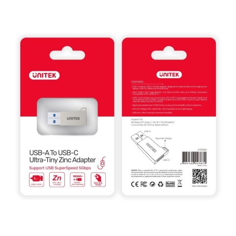 UNITEK ADAPTER USB-A NA USB-C 3.1 GEN1, A1034NI UNITEK ADAPTER USB-A NA USB-C 3.1 GEN1, A1034NI