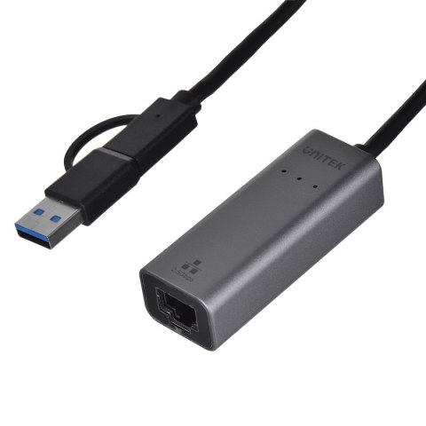 UNITEK ADAPTER USB-A/C - RJ45 2.5G ETHERNET (M/F) UNITEK ADAPTER USB-A/C - RJ45 2.5G ETHERNET (M/F)