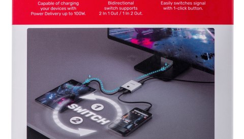 UNITEK PRZEŁĄCZNIK USB-C 4K 144HZ, DWUKIERUNKOWY UNITEK PRZEŁĄCZNIK USB-C 4K 144HZ, DWUKIERUNKOWY