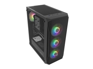 FURY OBUDOWA KOMPUTEROWA FURY SHOBO SH4F RGB MIDI Z OKNEM CZARNA