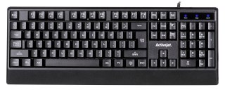 Klawiatura przewodowa Activejet K-3255 USB - czarna