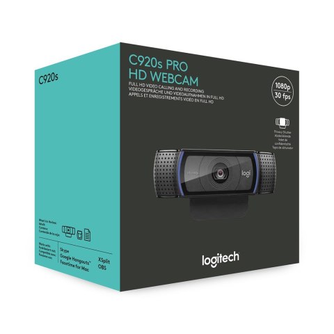 Kamera LOGITECH C920S PRO HD WEBCAM Kamera LOGITECH C920S PRO HD WEBCAM