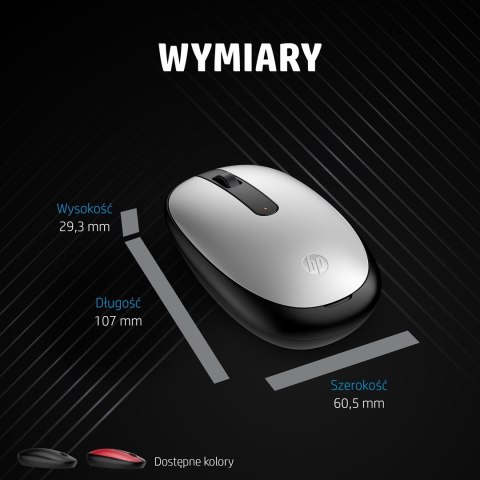 Mysz HP 240 Empire Red Bluetooth Mouse bezprzewodowa czerwono-czarna 43N05AA Mysz HP 240 Empire Red Bluetooth Mouse bezprzewodowa czerwono-czarna 43N05AA