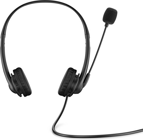 Słuchawki z mikrofonem HP Stereo 3.5mm Headset G2 przewodowe czarne 428H6AA Słuchawki z mikrofonem HP Stereo 3.5mm Headset G2 przewodowe czarne 428H6AA