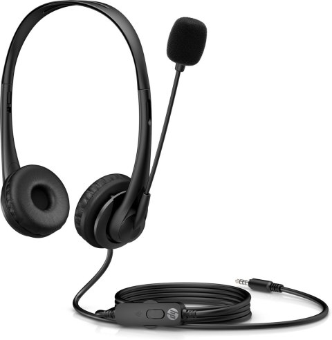 Słuchawki z mikrofonem HP Stereo 3.5mm Headset G2 przewodowe czarne 428H6AA Słuchawki z mikrofonem HP Stereo 3.5mm Headset G2 przewodowe czarne 428H6AA
