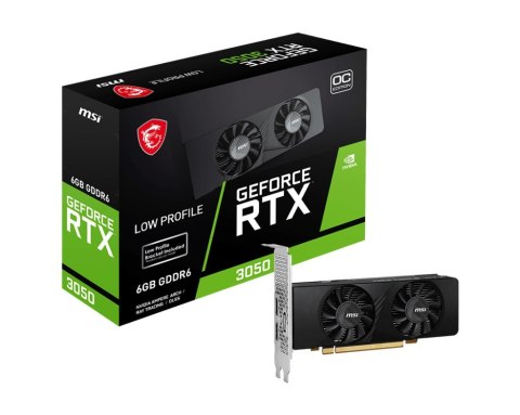 Karta graficzna MSI GeForce RTX 3050 LP 6GB OC GDDR6 Karta graficzna MSI GeForce RTX 3050 LP 6GB OC GDDR6