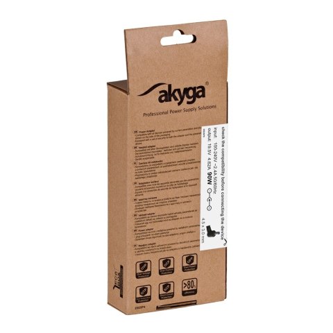 Zasilacz sieciowy Akyga AK-ND-26 do notebooka Compaq, HP (19,5 V; 4,62 A; 90W; 4.5 mm x 3 mm) Zasilacz sieciowy Akyga AK-ND-26 do notebooka Compaq, HP (19,5 V; 4,62 A; 90W; 4.5 mm x 3 mm)