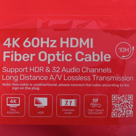 UNITEK KABEL OPTYCZNY HDMI 2.0 Active Optical Cable 4K 60HZ 10M UNITEK KABEL OPTYCZNY HDMI 2.0 Active Optical Cable 4K 60HZ 10M