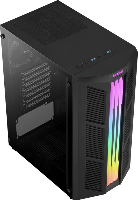 OBUDOWA AEROCOOL PGS PRIME-G-BK-v1 RGB czarna OBUDOWA AEROCOOL PGS PRIME-G-BK-v1 RGB czarna