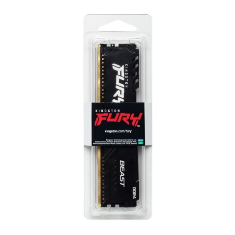 Kingston FURY DDR4 16GB (1x16GB) 3200MHz CL16 Beast Black Kingston FURY DDR4 16GB (1x16GB) 3200MHz CL16 Beast Black