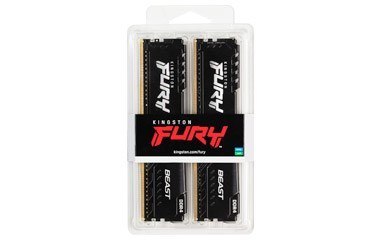 Kingston FURY DDR4 16GB (2x8GB) 3600MHz CL17 Beast Black Kingston FURY DDR4 16GB (2x8GB) 3600MHz CL17 Beast Black
