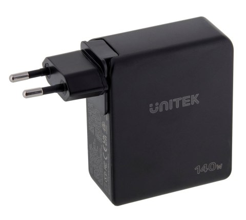 UNITEK ŁADOWARKA GAN 2X USB-C, USB-A, 140W UNITEK ŁADOWARKA GAN 2X USB-C, USB-A, 140W