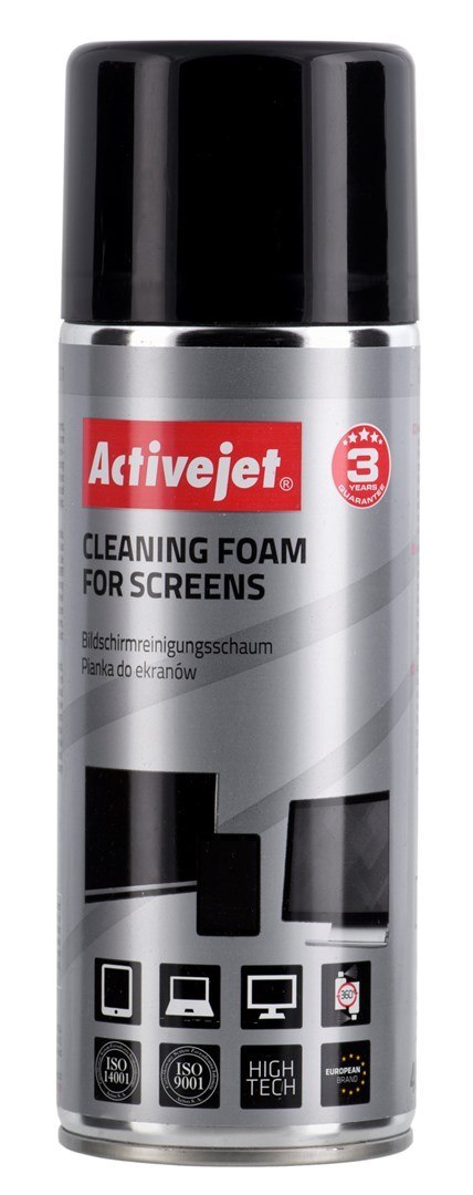 Activejet AOC-101 Antystatyczna Pianka do czyszczenia ekranów CRT 400ml Wysokiej jakości antystatyczna pianka do czyszczenia ekr Activejet AOC-101 Antystatyczna Pianka do czyszczenia ekranów CRT 400ml Wysokiej jakości antystatyczna pianka do czyszczenia ekr