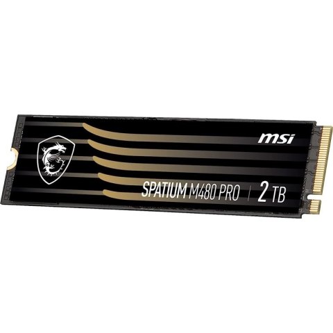 Dysk SSD MSI PATIUM M480 Pro 2TB PCIe 4.0 NVMe Spatium (M.2 2280″ /2 TB /NVMe /7400MB/s /7000MB/s)