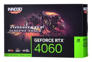 Karta graficzna INNO3D GeForce RTX 4060 COMPACT 8 GB GDDR6 N40601-08D6-173050N