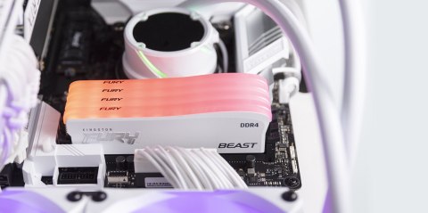 KINGSTON DDR4 16GB 3200MT/s CL16 DIMM FURY Beast White RGB SE KINGSTON DDR4 16GB 3200MT/s CL16 DIMM FURY Beast White RGB SE