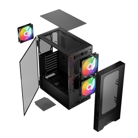 LOGIC OBUDOWA ARYA ARGB MIDI USB 3.0 BLACK LOGIC OBUDOWA ARYA ARGB MIDI USB 3.0 BLACK