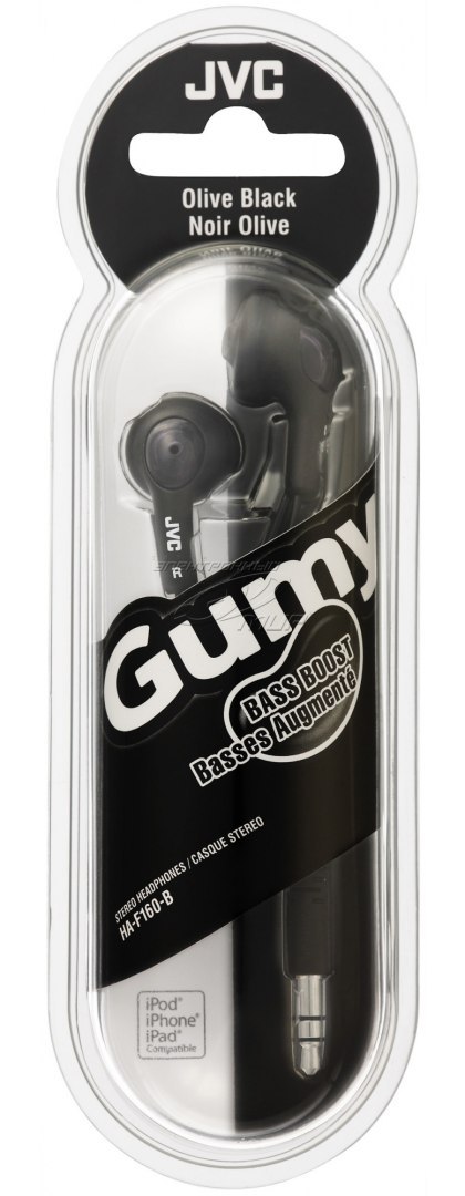 Słuchawki Douszne JVC Gumy Czarny (1m /3.5 mm (niklowany) wtyk/Czarny) Słuchawki Douszne JVC Gumy Czarny (1m /3.5 mm (niklowany) wtyk/Czarny)