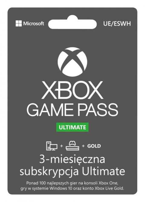 Subskrypcja ESD Game Pass Ultimate Retail 3M (QHX-00006)