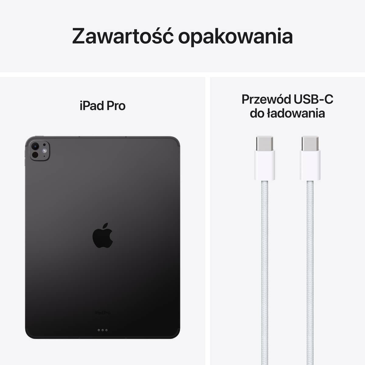 13 calowy iPad Pro M4 - Zawartość opakowania