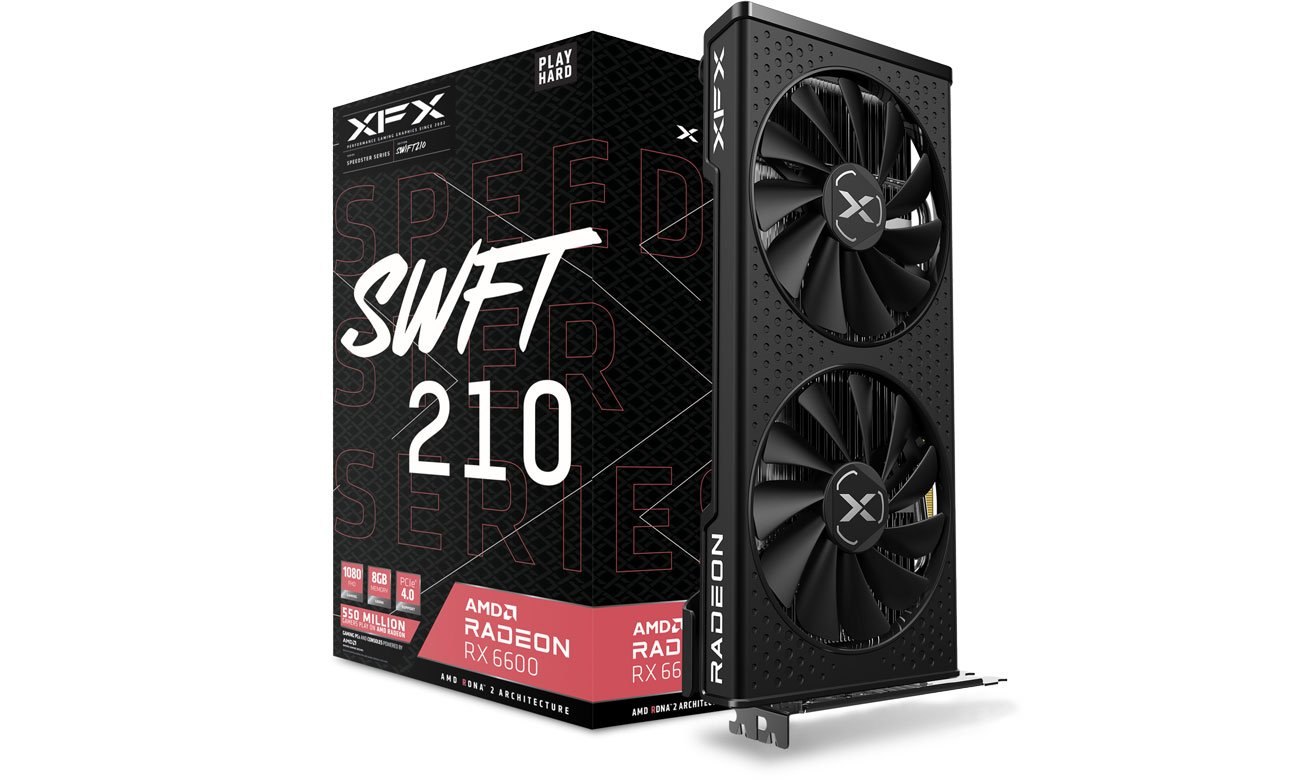 XFX Radeon RX 6600 Gaming SPEEDSTER SWFT 8GB GDDR6 RX-66XL8LFDQ